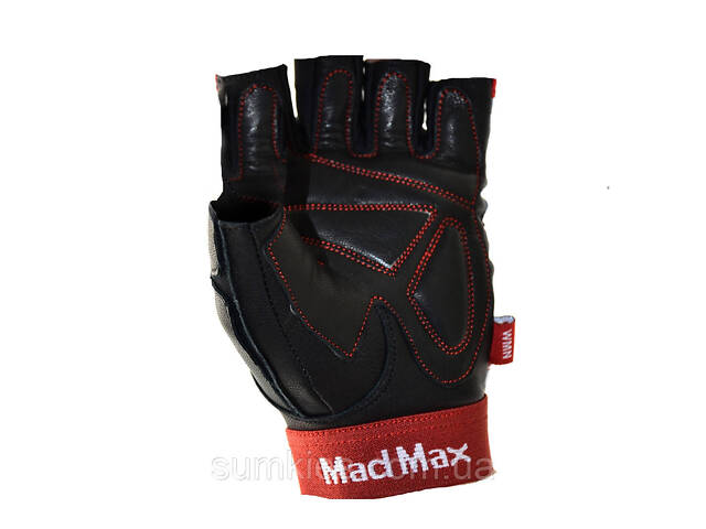 Рукавички для фітнесу MadMax MFG-911 Nine-eleven Zebra B&W zebra S - Фото 7