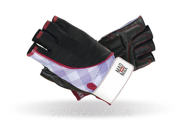 Рукавички для фітнесу MadMax MFG-911 Nine-eleven Black / perpito L - Фото 1