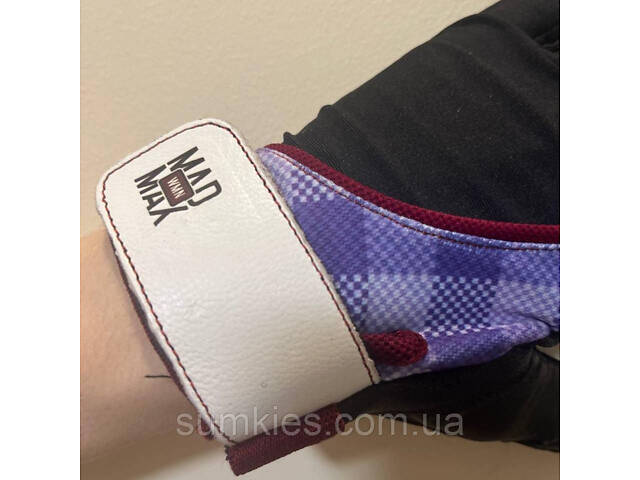 Рукавички для фітнесу MadMax MFG-911 Nine-eleven Black / perpito L - Фото 5