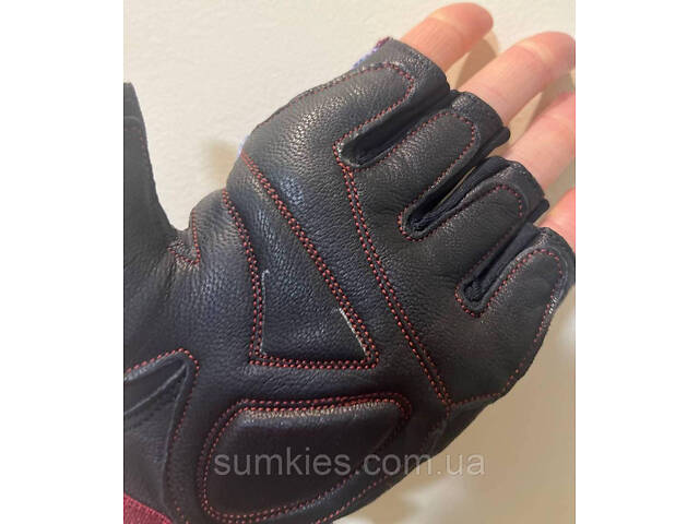 Рукавички для фітнесу MadMax MFG-911 Nine-eleven Black / perpito L - Фото 7