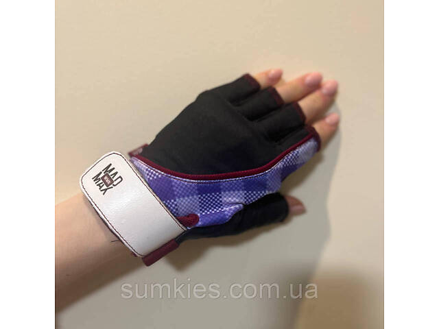 Рукавички для фітнесу MadMax MFG-911 Nine-eleven Black / perpito L - Фото 9