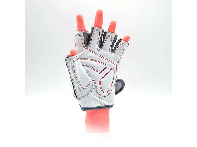 Рукавички для фітнесу MadMax MFG-931 No matter White M - Фото 5