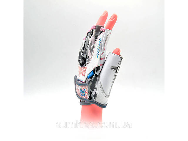 Рукавички для фітнесу MadMax MFG-931 No matter White M - Фото 3