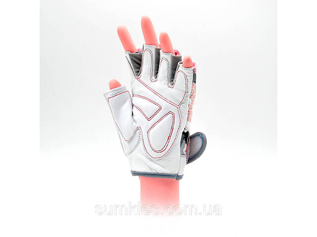 Рукавички для фітнесу MadMax MFG-931 No matter White M - Фото 4