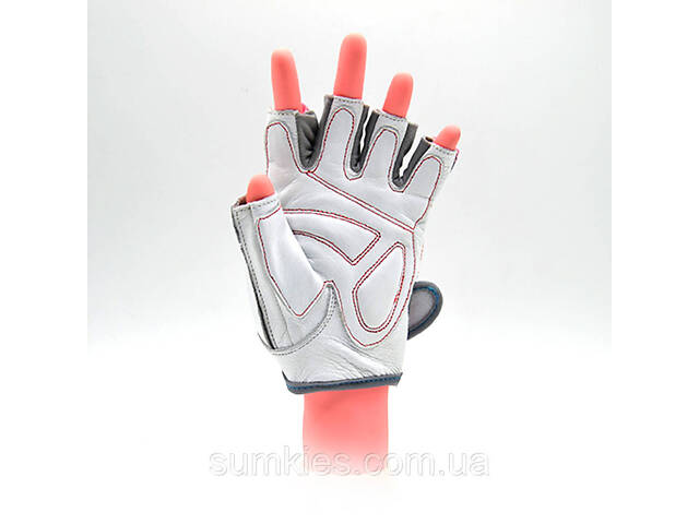 Рукавички для фітнесу MadMax MFG-931 No matter White M - Фото 5