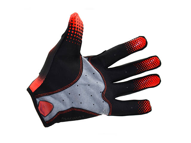 Рукавички для фітнесу MadMax MXG-101 X Gloves Black/Grey/Red M - Фото 3