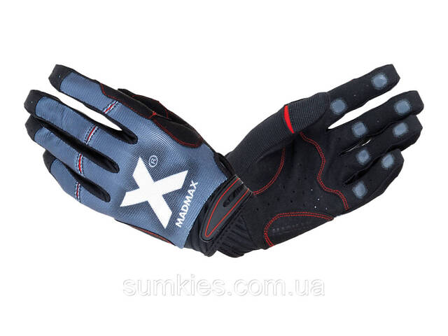 Рукавички для фітнесу MadMax MXG-102 X Gloves Black/Grey/White XXL - Фото 1