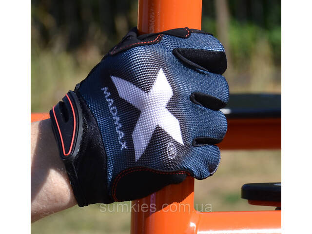 Рукавички для фітнесу MadMax MXG-102 X Gloves Black/Grey/White XXL - Фото 8
