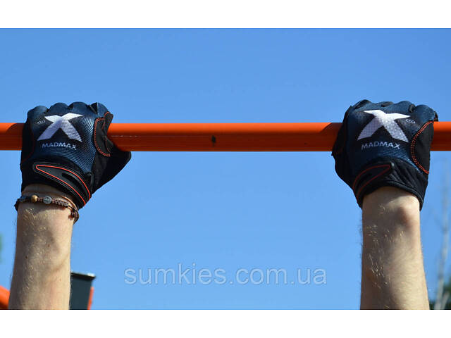 Рукавички для фітнесу MadMax MXG-102 X Gloves Black/Grey/White XXL - Фото 10
