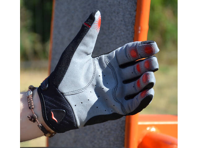 Рукавички для фітнесу MadMax MXG-103 X Gloves Black/Grey L - Фото 5