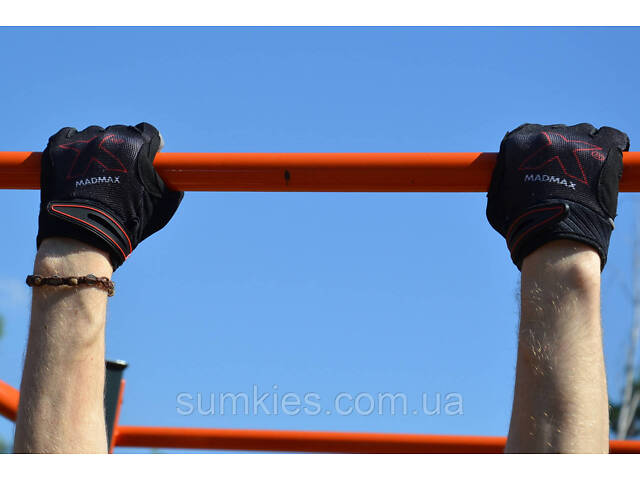 Рукавички для фітнесу MadMax MXG-103 X Gloves Black/Grey XL - Фото 10
