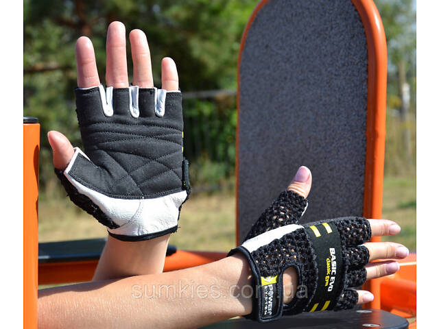 Рукавички для фітнесу Power System PS-2100 Basic EVO Black/Yellow Line XS - Фото 4