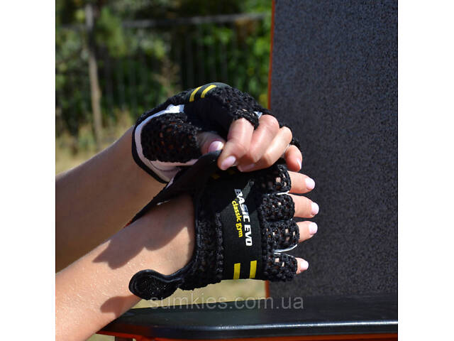 Рукавички для фітнесу Power System PS-2100 Basic EVO Black/Yellow Line XS - Фото 5