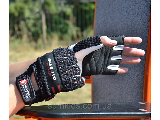 Рукавички для фітнесу Power System PS-2100 Basic EVO Black/Red Line XL - Фото 6
