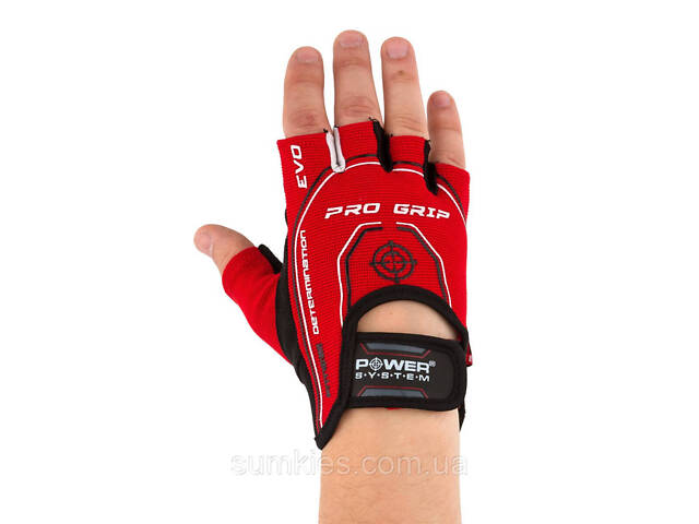 Рукавички для фітнесу Power System PS-2250E Pro Grip EVO Red XL - Фото 2