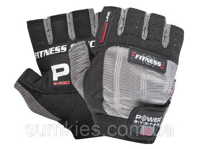 Рукавички для фітнесу Power System PS-2300 Fitness Grey/Black XS - Фото 1