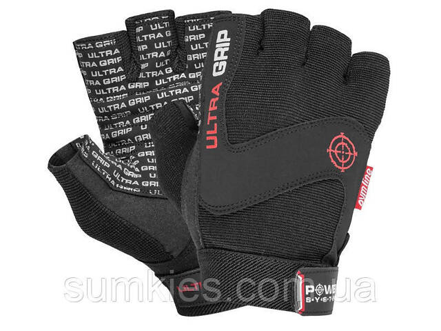 Рукавички для фітнесу Power System PS-2400 Ultra Grip Black S - Фото 1