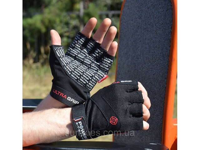 Рукавички для фітнесу Power System PS-2400 Ultra Grip Black S - Фото 4