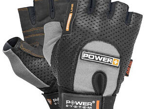 Рукавички для фітнесу Power System PS-2500 Power Plus Black/Grey S