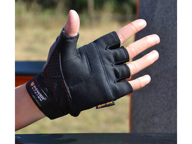 Рукавички для фітнесу Power System PS-2500 Power Plus Black/Grey S - Фото 5