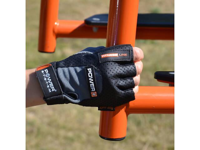 Рукавички для фітнесу Power System PS-2500 Power Plus Black/Grey S - Фото 8