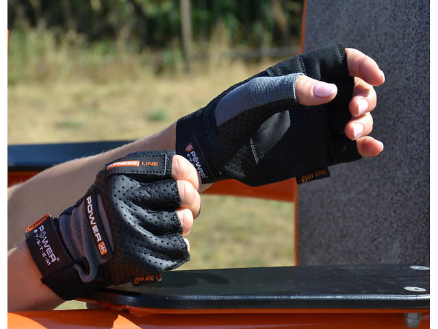 Рукавички для фітнесу Power System PS-2500 Power Plus Black/Grey S - Фото 9