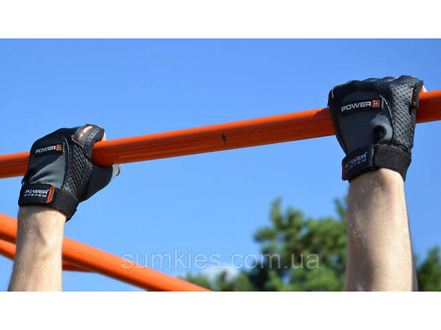 Рукавички для фітнесу Power System PS-2500 Power Plus Black/Grey L - Фото 10