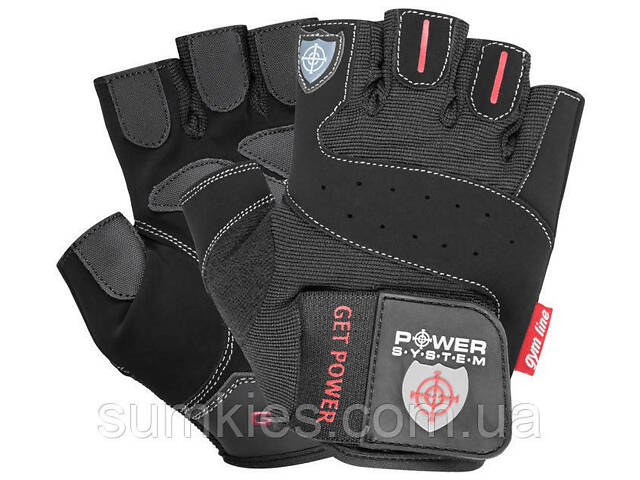 Рукавички для фітнесу Power System PS-2550 Get Power Black M - Фото 1