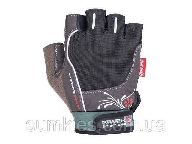 Рукавички для фітнесу Power System PS-2570 Woman’s Power жіночі Black XS - Фото 1