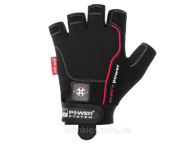 Рукавички для фітнесу Power System PS-2580 Man’s Power Black L - Фото 2