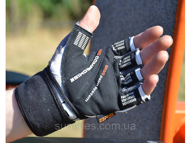 Рукавички для фітнесу Power System PS-2700 No Compromise Grey/White XL - Фото 5