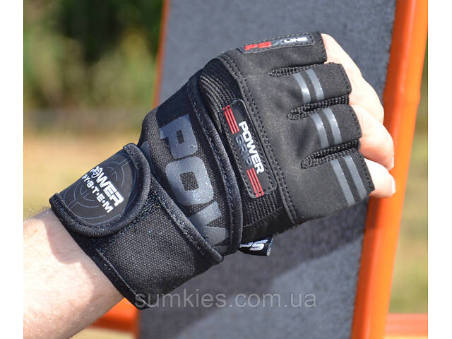 Рукавички для фітнесу Power System PS-2800 Power Grip Black M - Фото 2