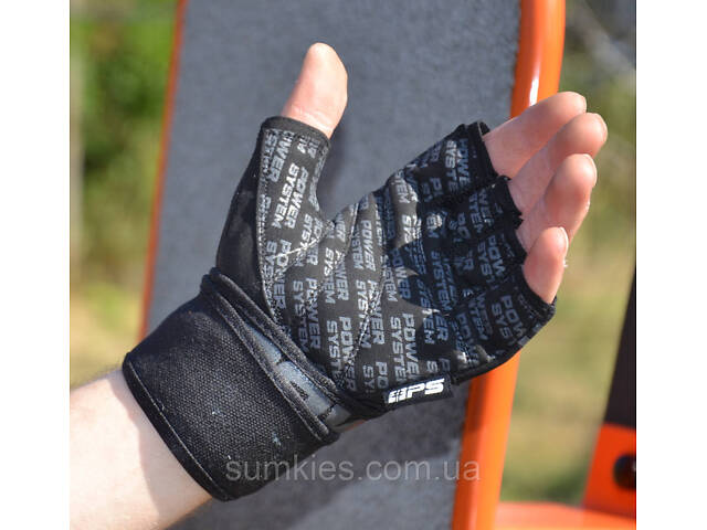 Рукавички для фітнесу Power System PS-2800 Power Grip Black M - Фото 3