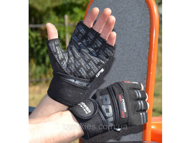 Рукавички для фітнесу Power System PS-2800 Power Grip Black M - Фото 5