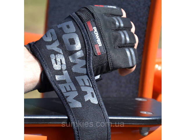 Рукавички для фітнесу Power System PS-2800 Power Grip Black M - Фото 6