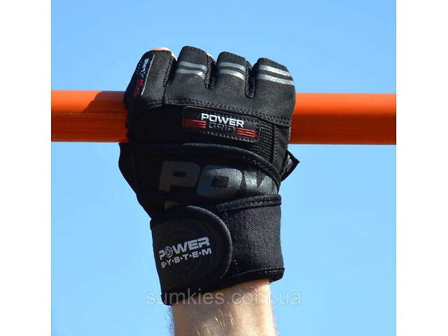 Рукавички для фітнесу Power System PS-2800 Power Grip Black M - Фото 7