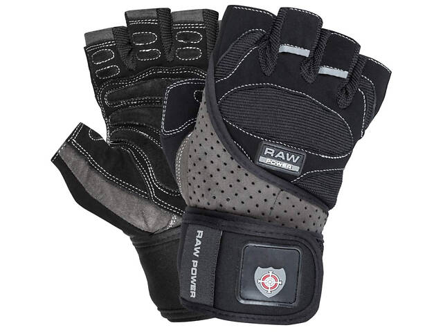 Рукавички для фітнесу Power System PS-2850 Raw Power Black/Grey L - Фото 1