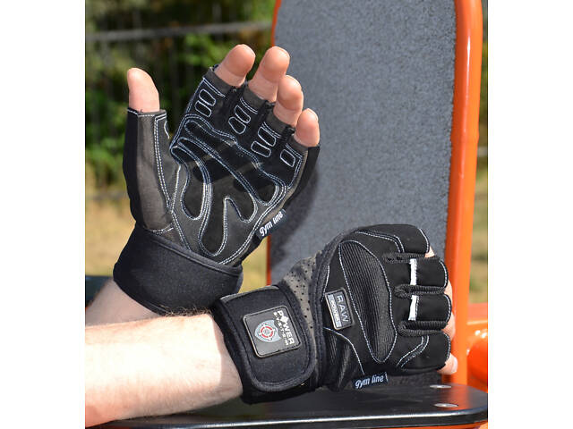 Рукавички для фітнесу Power System PS-2850 Raw Power Black/Grey L - Фото 6