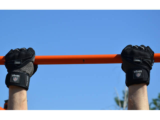 Рукавички для фітнесу Power System PS-2850 Raw Power Black/Grey L - Фото 8