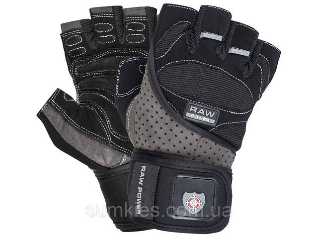 Рукавички для фітнесу Power System PS-2850 Raw Power Black/Grey L - Фото 1