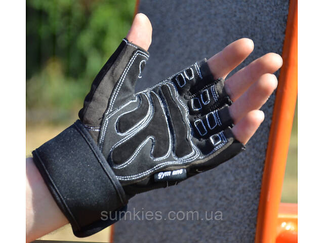 Рукавички для фітнесу Power System PS-2850 Raw Power Black/Grey L - Фото 3