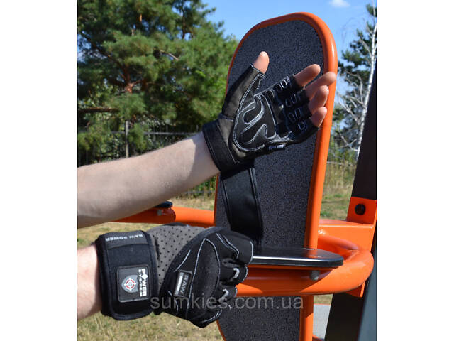 Рукавички для фітнесу Power System PS-2850 Raw Power Black/Grey L - Фото 5