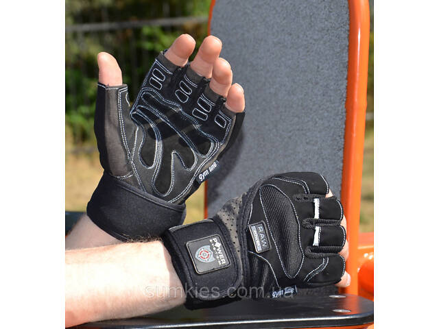 Рукавички для фітнесу Power System PS-2850 Raw Power Black/Grey L - Фото 6