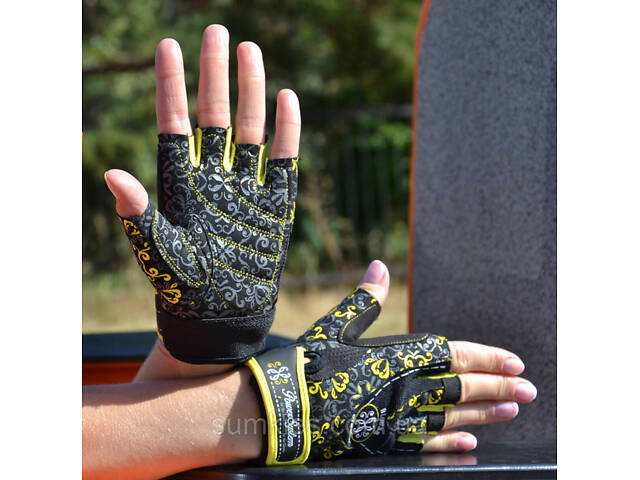 Рукавички для фітнесу Power System PS-2910 Classy Жіночі Yellow M - Фото 7