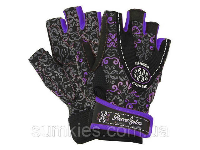 Рукавички для фітнесу Power System PS-2910 Classy Жіночі Purple XS - Фото 1