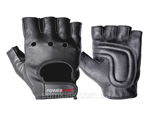 Рукавички для фітнесу PowerPlay 1572 Чорні L - Фото 1