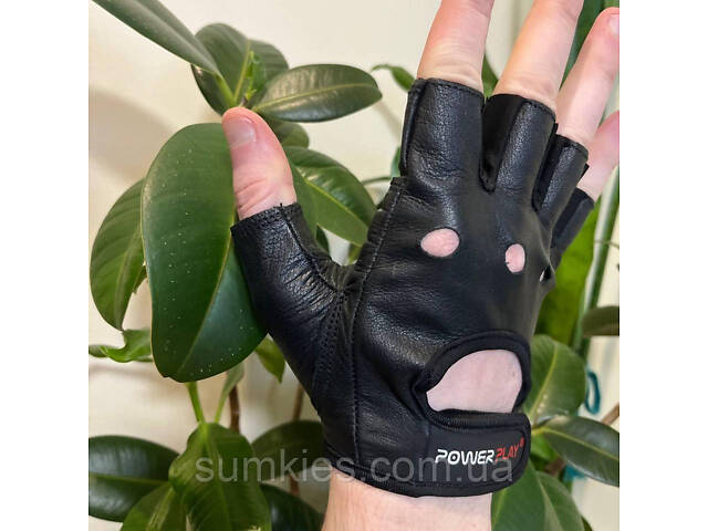 Рукавички для фітнесу PowerPlay 1572 Чорні L - Фото 7
