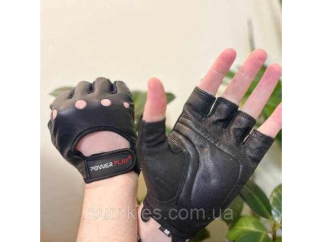 Рукавички для фітнесу PowerPlay 1572 Чорні M - Фото 7