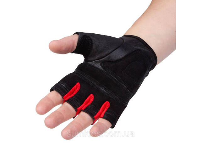 Рукавички для фітнесу PowerPlay 2222 Чорні XL - Фото 5