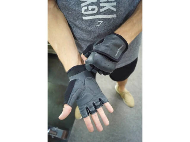 Перчатки для фитнеса PowerPlay 2229 чорні M (PP_2229_M_Black) - Фото 6